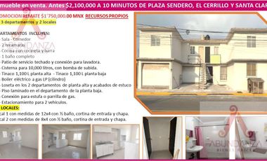 3 DEPARTAMENTOS Y 2 LOCALES VENTA A 10 MINUTOS DE PLAZA SENDERO