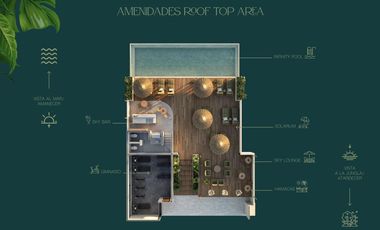 DEPARTAMENTO EN VENTA EN MAHAHUAL 2 HABITACIONES ALBERCA YOGA SPA BITCOIN