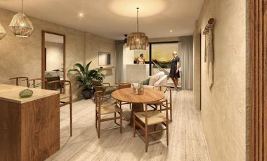 DEPARTAMENTO EN VENTA EN MAHAHUAL 2 HABITACIONES ALBERCA YOGA SPA BITCOIN