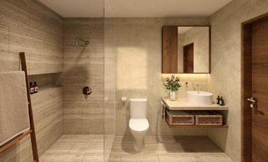 DEPARTAMENTO EN VENTA EN MAHAHUAL 2 HABITACIONES ALBERCA YOGA SPA BITCOIN