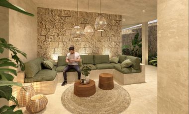 DEPARTAMENTO EN VENTA EN MAHAHUAL 2 HABITACIONES ALBERCA YOGA SPA BITCOIN