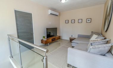 CASA EN VENTA EN PLAYA DEL CARMEN 3 HABITACIONES CON GYM, CASA CLUB ALBERCA, GRILL, PRIVADO