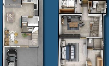 CASA EN VENTA EN PLAYA DEL CARMEN 3 HABITACIONES CON GYM, CASA CLUB ALBERCA, GRILL, PRIVADO