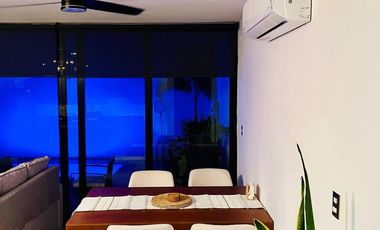 CASA EN VENTA AMUEBLADA TIPO VILLA EN PRIVADA YA' AX BEH, CONKAL.