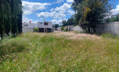 Lote en venta en fraccionamiento semi residencial cerrado en San Marcos Tepeticpac, Tlaxcala