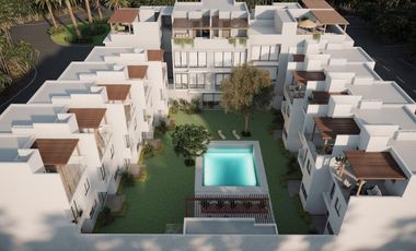 Departemento En Venta En Tulum De 3 Habitaciones Con  Alberca Central