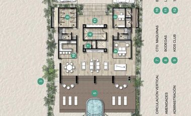 DEPARTAMENTO EN VENTA NORTHEN EN LAS PLAYAS DE CHICXULUB PUERTO.