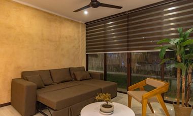 DEPARTAMENTO OLEA EQUIPADO Y AMUEBLADO EN VENTA, EN CHICXULUB, PUERTO.