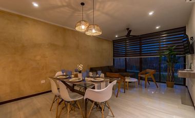 DEPARTAMENTO OLEA EQUIPADO Y AMUEBLADO EN VENTA, EN CHICXULUB, PUERTO.