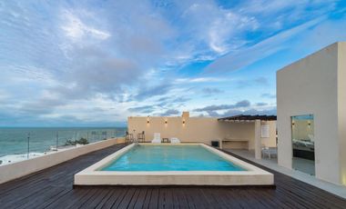 DEPARTAMENTO OLEA EQUIPADO Y AMUEBLADO EN VENTA, EN CHICXULUB, PUERTO.