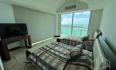 Renta departamento  frente al mar en ZH Cancun