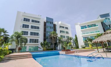 Departamento en renta anual en Isla Mazatlán, Marina