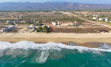 VENTA DE TERRENO FRENTE  A PLAYA PALMARITO, BAJOS DE CHILA, OAXACA