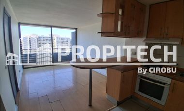 ARRIENDO DEPTO 43M2 1 HABITACION 1 BAÑO, TERRAZA, PISO 10, METRO PARQUE ALMAGRO