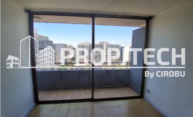 ARRIENDO DEPTO 43M2 1 HABITACION 1 BAÑO, TERRAZA, PISO 10, METRO PARQUE ALMAGRO