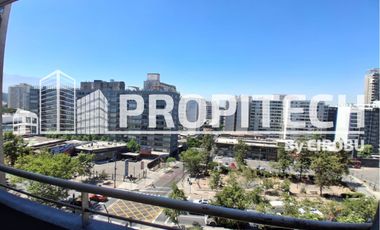 ARRIENDO DEPTO 43M2 1 HABITACION 1 BAÑO, TERRAZA, PISO 10, METRO PARQUE ALMAGRO