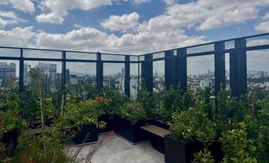 Nuevo, Muy cerca Zona Financiera, Torre Elysian en el Country Club, 1 recámara, 1.5 baños, 1 auto