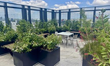 Nuevo, Muy cerca Zona Financiera, Torre Elysian en el Country Club, 1 recámara, 1.5 baños, 1 auto