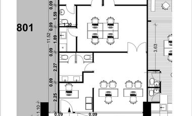 TORRE AMERICAS, Oficina en RENTA piso 18 frente a Plaza Americas y Plaza Andamar