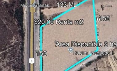 TERRENO EN RENTA EN SALINAS VICTORIA NL