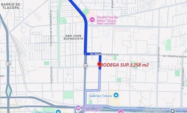 BODEGA  EN RENTA TOLUCA DE LERDO, SANTA ANA SUP. 3,258 m2