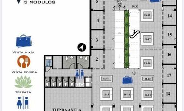 Renta Espacios para Modulos Plaza Comercial Catedral 3,000 CBR1