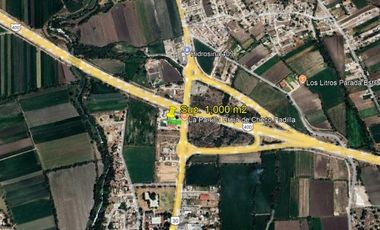 TERRENO EN RENTA A PIE DE CARRETERA HGO 30 ARCO NORTE SUP. 1,000 m2