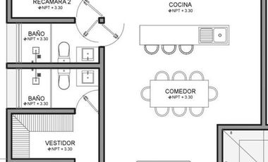 FRACC. REFORMA, Departamento en RENTA en PRIMER PISO de 2 recámaras