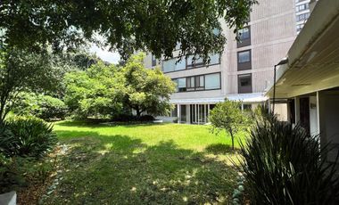 DEPARTAMENTO EN RENTA EN PB PALMAS CORINTO LOMAS DE CHAPULTEPEC CON JARDIN