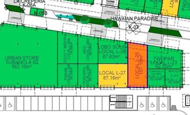 Local en Renta Centro comercial Hilvana 107 m2