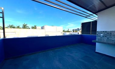 Townhouse de Lujo en Renta, Privada Natuur,Montebello,2hab,2,5baños,rooftop