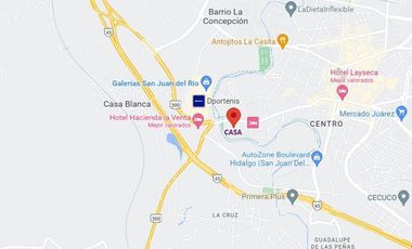 HERMOSA CASA EN RENTA EN EL CENTRO DE SAN JUAN DEL RÍO, QUERÉTARO. SUP. 1,500 m2