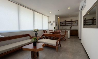 Departamento amueblado en renta en Mérida