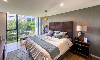 DEPARTAMENTO AMUEBLADO EN RENTA EN ALEGRA TOWERS TIPO GARDEN PB CON JARDÍN PRIVADO