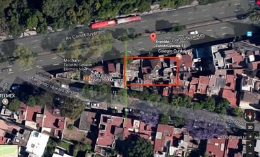 Terreno en RENTA de 400 m2 en Av. Constituyentes, Miguel Hidalgo