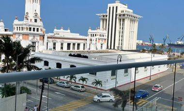 TORRE ARISTA 500, Departamento en RENTA de 2 recamaras, alberca, cerca del malecon de Veracruz