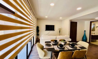 Departamento en renta Juriquilla, Kaoba PB, amueblado con jardín privado.