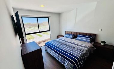 Departamento en renta Juriquilla, Kaoba PB, amueblado con jardín privado.