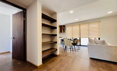 Departamento en renta Juriquilla, Kaoba PB, amueblado con jardín privado.