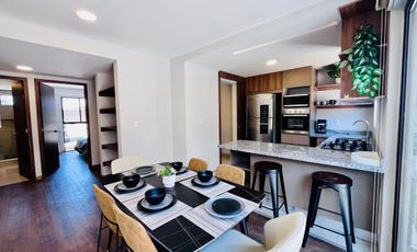 Departamento en renta Juriquilla, Kaoba PB, amueblado con jardín privado.