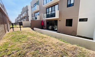 Departamento en renta Juriquilla, Kaoba PB, amueblado con jardín privado.