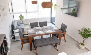 Departamento en RENTA AMUEBLADO de 3 recamaras frente al CAMPO DE GOLF