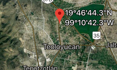 Terreno en Teoloyucan, Edo de Mex