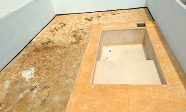 Casa en venta de 3 recámaras en Conkal. Privada Botánico modelo 186