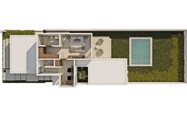 Casa en venta de 2 habitaciones en Estela Nativa en Conkal