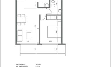 VENTA Departamento 2 AMBIENTES A ESTRENAR San Martin