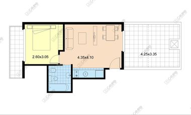 Estomba 3500 - Saavedra-  2 amb con patio y balcón - Bajas expensas - 47 m2