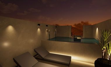 Estudio 203 para vivir o inversión en el Corazón de Tulum ID2543