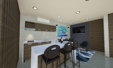 Estudio 203 para vivir o inversión en el Corazón de Tulum ID2543