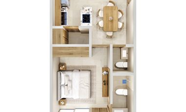 Departamento en venta  Teana Temozón Norte